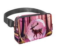 Experience The Ultimate Outdoor Convenience with Our Reliable Travel Waist Pack for Men and Women, The Essential Fanny Bag with Adjustable Strap for Walking, Hiking, and Cycling, Deer Crystal Ball
