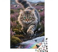 Experience The Wonder of Norwegian Forest Cat - 1000 Piece Wooden Jigsaw Puzzle for A Mind-Bending Challenge - Fun for The Whole Family