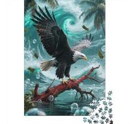 Experience The Wonder of White-tailed Eagle - 1000 Piece Wooden Jigsaw Puzzle for A Mind-Bending Challenge - Fun for The Whole Family