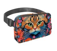 Experience Ultimate Convenience with our Crossbody Bag for Running, The Essential Gear for Active Individuals, Color Drawing Cat