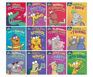 Experiences Matter! Series by Sue Graves Illustrated 12 Picture Books Collection Set (Croc goes to the Dentist, Little Tiger Starts School, Elephant has a Brother, Rhino makes a Friend & Six More...)