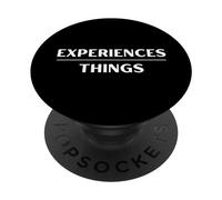 Experiences Over Things - Minimalist Inspirational Saying PopSockets Swappable PopGrip