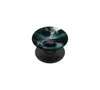Experiencing beauty Waterfall in green landscape PopSockets Adhesive PopGrip