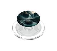 Experiencing beauty Waterfall in green landscape PopSockets PopGrip for MagSafe