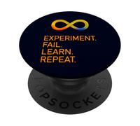 Experiment Fail Learn Repeat Science Infinity Sign PopSockets Adhesive PopGrip