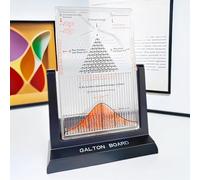 Experiment Model Dalton Board, Physical Teaching Galton Board, Science Desktop Ornaments, with 2800 Metal Beads, for School Laboratory Teaching Demonstration