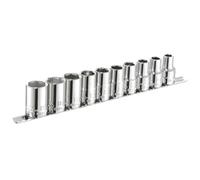 Britool expert by Facom 1/2" socket set 10pc 9-19mm range and metal rack E034837