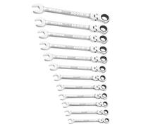 Expert by Facom 12 Piece Flexible Ratchet Head Combination Spanner Set