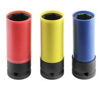 Expert by Facom 3 Piece 1/2" Drive Deep Hex Impact Socket Set Metric 1/2"