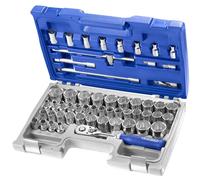 Britool Expert E032909B Socket & Accessory Set of 55 A/F & Metric 1/2in Drive