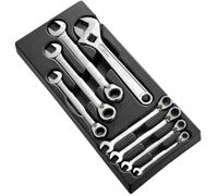 Expert by Facom 7 Piece Ratchet Combination Spanner Set in Tray Module