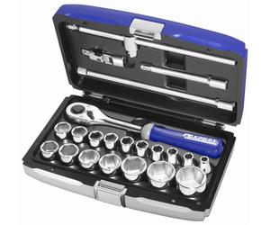 Expert by Facom E032900 1/2in Drive Hexagon Sockets And Access 8-32Mm Set Of 22