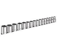 Expert by Facom E032902 16 Piece 1/2" Dr Metric Socket Set 10 - 32mm On a Rail