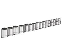 Expert by Facom E032902 16 Piece 1/2” Drive Socket Set 10 - 32mm on Rail