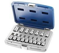 Expert by Facom E032907 16 Piece 1/2″ Drive Torx Socket Set Male Female