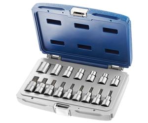 Expert by Facom E032907 16 Piece 1/2″ Drive Torx Socket Set Male Female