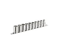 Britool expert by Facom 1/2" socket set 10pc 9-19mm range and metal rack E034837