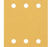 EXPERT C470 Sandpaper with 6 holes for Orbital Sanders 115 x 107 mm, G 80 10-pc