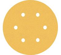 EXPERT C470 Sandpaper with 6 holes for Random Orbital Sanders 150 mm, G 120 5-pc