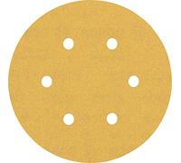 EXPERT C470 Sandpaper with 6 holes for Random Orbital Sanders 150 mm, G 180 5-pc
