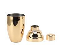 Expert Cocktail Shaker Set | 304 Stainless Steel Tarnish Protected Bar Tools | 2 - Piece Boston Shaker for Mixed Drinks/Milk Tea/Bartending | Dishwasher Safe Commercial Grade (Golden)
