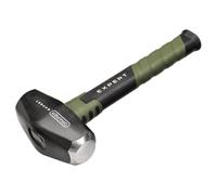 Draper Expert 4lb Club Hammer - 1.8kg Forged Steel Head, Steel Core Shaft, Fibreglass Overstrike Protection, Shock-Absorbing Non-Slip Grip - Heavy-Duty Trade Striking Tool
