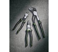 Draper Expert Pliers Set with Water Pump Plier (3 Piece) | 200mm Combination, 190mm Side Cutters & 250mm Water Pump | Heavy Duty Chrome Vanadium Steel Hand Tools