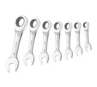 Expert E111104 Stubby Ratchet Spanner Set, 7 Piece