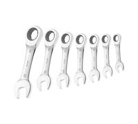 Britool E111104B Stubby Ratchet Spanner Set (7 Pieces)