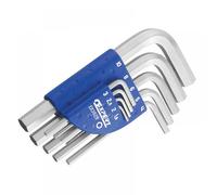Britool Expert E113929B Hexagon Key Short Arm Set of 9 Metric (1.5 - 10mm)