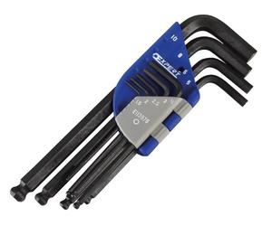 Expert E113976 Metric Ball End Hexagon Key Long Arm Set 9 Piece