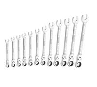 Expert by Facom E111102 12 Piece Flexible Head Ratcheting Spanner Set 8-19mm