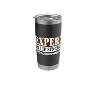 Expert in Lip Syncing Deafness Sign Language Deaf Awareness Stainless Steel Insulated Tumbler