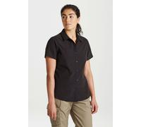 Craghoppers Womens Expert Kiwi Short Sleeved Shirt, Black, Size 10