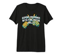 Expert Mechanic with Motor Skills Car Maintenance Man Auto Premium T-Shirt