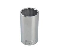 Expert Metric 12mm Bi-Hexagon Deep Socket 1/2in Drive Chrome BRIE117278B