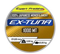 Expert Predator 69032 Unisex Adult Monofilament Blue/Transparent, 1000 m