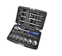 Expert Professional 22-Piece Metric Socket And Accessory Set With 1/2 Inch Drive