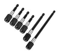 Expert Search Engine Speed Steel Bit Possessors 6pc 1/4 Foot Fast Change Expansions for Accuracy Work Drill Extension