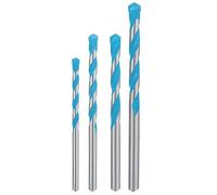 EXPERT STRAIGHT SHANK MULTI-PURPOSE DRILL BITS set, Suitable Drilling Surface Description Concrete, Soft Tiles, Steel, Softwood & Plastics, 4 in Pack
