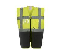 Expert Workwear Coloured Hi Vis Executive Vest High Viz Vests Zip with Pockets - 27 Colours