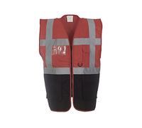Expert Workwear Coloured Hi Vis Executive Vest High Viz Vests Zip with Pockets - 27 Colours