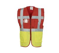 Expert Workwear Coloured Hi Vis Executive Vest High Viz Vests Zip with Pockets - 27 Colours