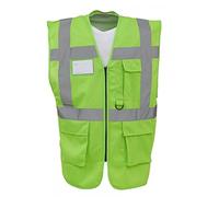 Expert Workwear Coloured Hi Vis Executive Vest High Viz Vests Zip with Pockets - 27 Colours