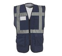 Expert Workwear Coloured Hi Vis Executive Vest High Viz Vests Zip with Pockets - 27 Colours