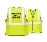 Expert Workwear Daddy's Little Helper Hi Vis Kids School Safety Vest Personalised Childrens Waistcoat Gift The Boss (7-9 Years, Mummy`s Little Helper)