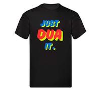 Expert Workwear Just Dua It T-Shirt - Funny Lipa Inspired Graphic Tee for Men Women Kids - Unisex Pop Culture Music Fan Shirt Black