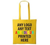 Expert Workwear Personalised Tote Shopping Bag Cotton Gym Beach Bridesmaid Hen Do Wedding Custom Tote Design Bag - Any Text | Any Colour | Any Logo | Any Photo Sunflower