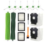 EXPILOVI Vacuum Cleaner Parts Replacement for iRobot Roomba i1 i3 i3+ i4 i6 i6+ i7 i7+ i8 i8+J7 /Plus E5 E6 E7, i E Series Rubber Brush/Side Brush/Filter/Dust Bags -14PCS