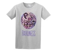 ExpIution Baroness Tshirt Funny Graphic Cotton Summer Tops Tee Shirts Grey M